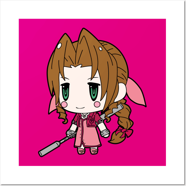 Cute Aerith Wall Art by JamesCMarshall